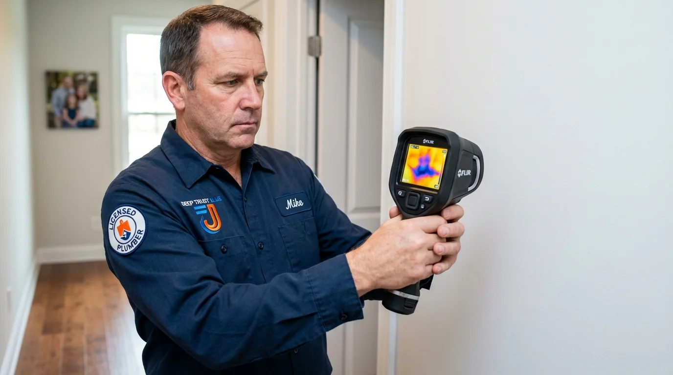 Thermal imaging leak detection by Johns Plumbing LLC in Clermont